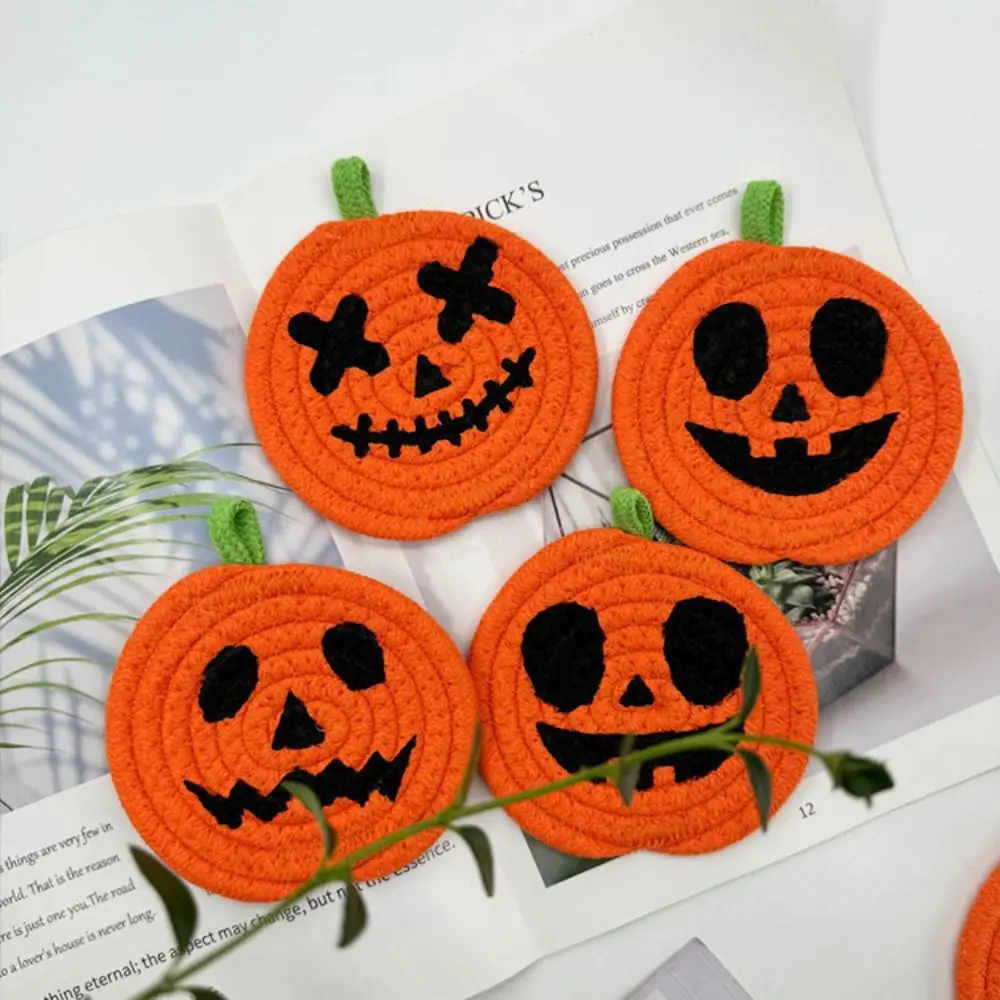 4/8 Pumpkin Cotton Rope Emoji Coasters Heat-Resistant And Non-Slip Hand-Woven Coasters Perfect For Home Parties
4/8 Pumpkin Cotton Rope Emoji Coasters Heat-Resistant And Non-Slip Hand-Woven Coasters Perfect For Home Parties