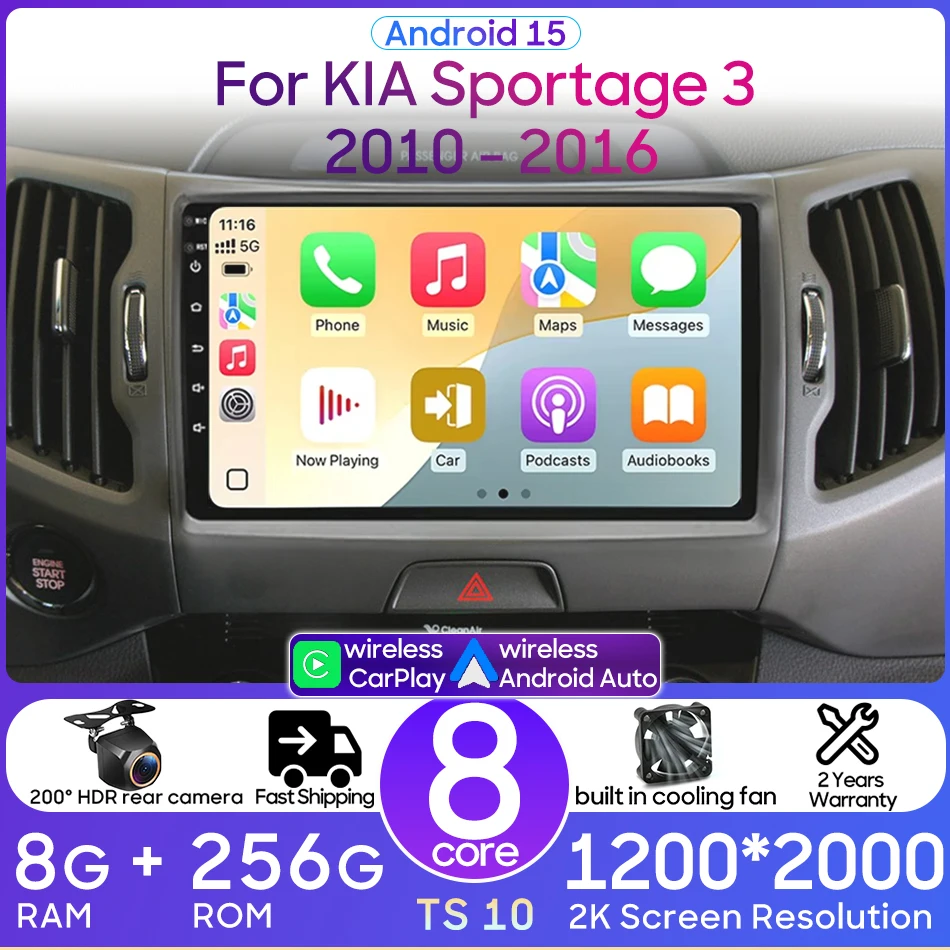 For Kia Sportage 3 SL 2010 -2015 Android 15 Car Radio Multimedia Video Player 2K QLED GPS 2din Stereo CarPlay Head Unit Modelss
For Kia Sportage 3 SL 2010 -2015 Android 15 Car Radio Multimedia Video Player 2K QLED GPS 2din Stereo CarPlay Head Unit Modelss