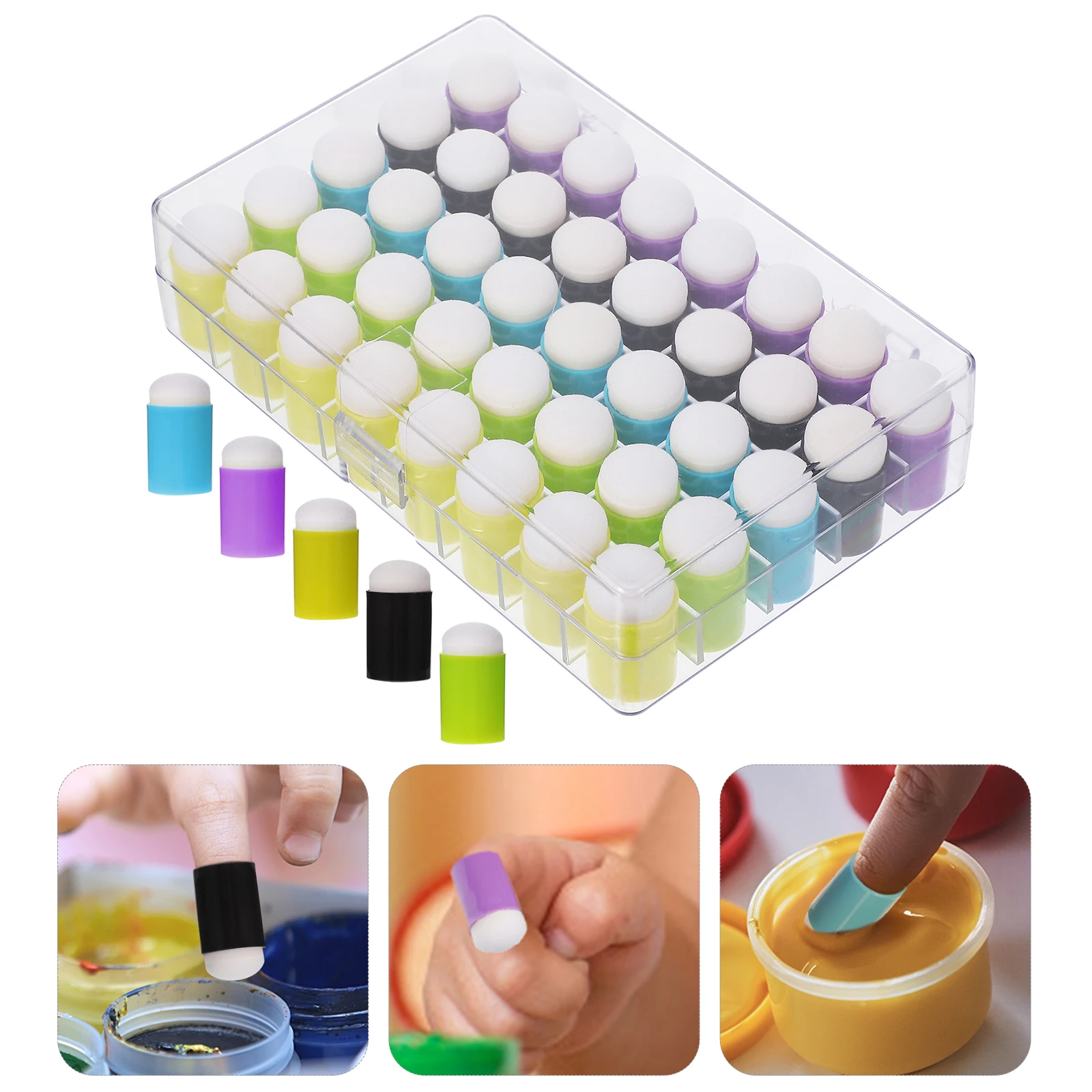 40 Pcs Finger Painting Brushes Kids Art Craft Supplies Sponge Toys Boost Imagination Creative Thinking Skills Games Birthday
40 Pcs Finger Painting Brushes Kids Art Craft Supplies Sponge Toys Boost Imagination Creative Thinking Skills Games Birthday