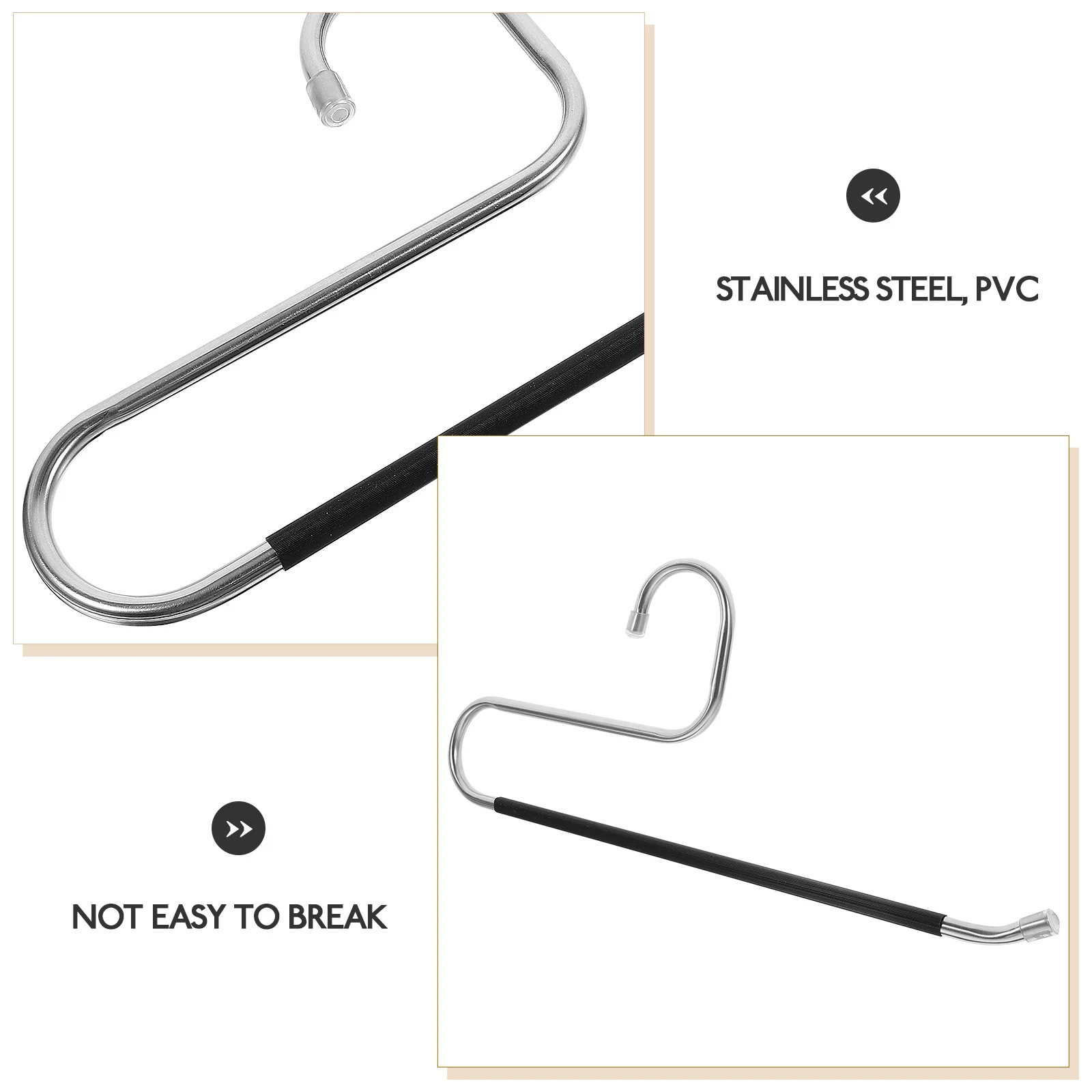6pcs Stainless Steel Pants Hangers Anti-Slip Open Ended Space Saving Clothes Hangers Multi-Function Wardrobe Organizers Home
6pcs Stainless Steel Pants Hangers Anti-Slip Open Ended Space Saving Clothes Hangers Multi-Function Wardrobe Organizers Home