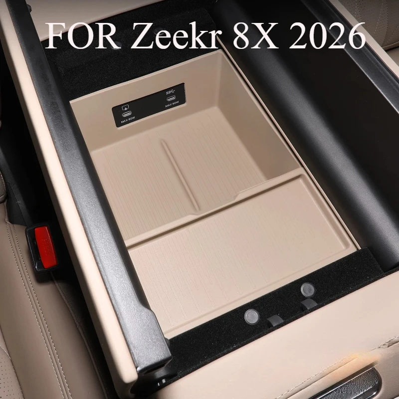 Silicone Center Console Storage Box Organizer Mat & Liner for Zeekr 8X 2026 – Interior Protective Mats
Silicone Center Console Storage Box Organizer Mat & Liner for Zeekr 8X 2026 – Interior Protective Mats