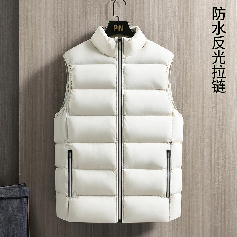 New Men's Vest High Quality Stand-up Collar Thickened Cotton Jacket Down Vest Autumn Winter New Waterproof Reflective Zipper
New Men's Vest High Quality Stand-up Collar Thickened Cotton Jacket Down Vest Autumn Winter New Waterproof Reflective Zipper