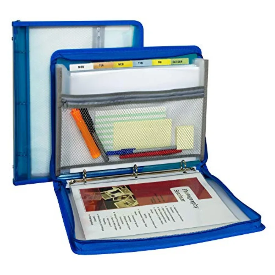 Zippered Bder with Epandg File, 2" Epansion, 7 Sections, Zipper Closure, 1/6-Cut Tabs, Letter Size, Bright Blue
Zippered Bder with Epandg File, 2" Epansion, 7 Sections, Zipper Closure, 1/6-Cut Tabs, Letter Size, Bright Blue
