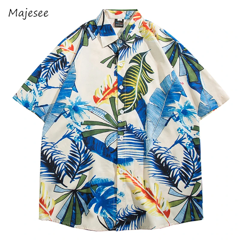 Shirts Men Summer Retro Print High Street Daily Streetwear Korean Style Beach All-match Special Single Breated Casual Loose New
Shirts Men Summer Retro Print High Street Daily Streetwear Korean Style Beach All-match Special Single Breated Casual Loose New