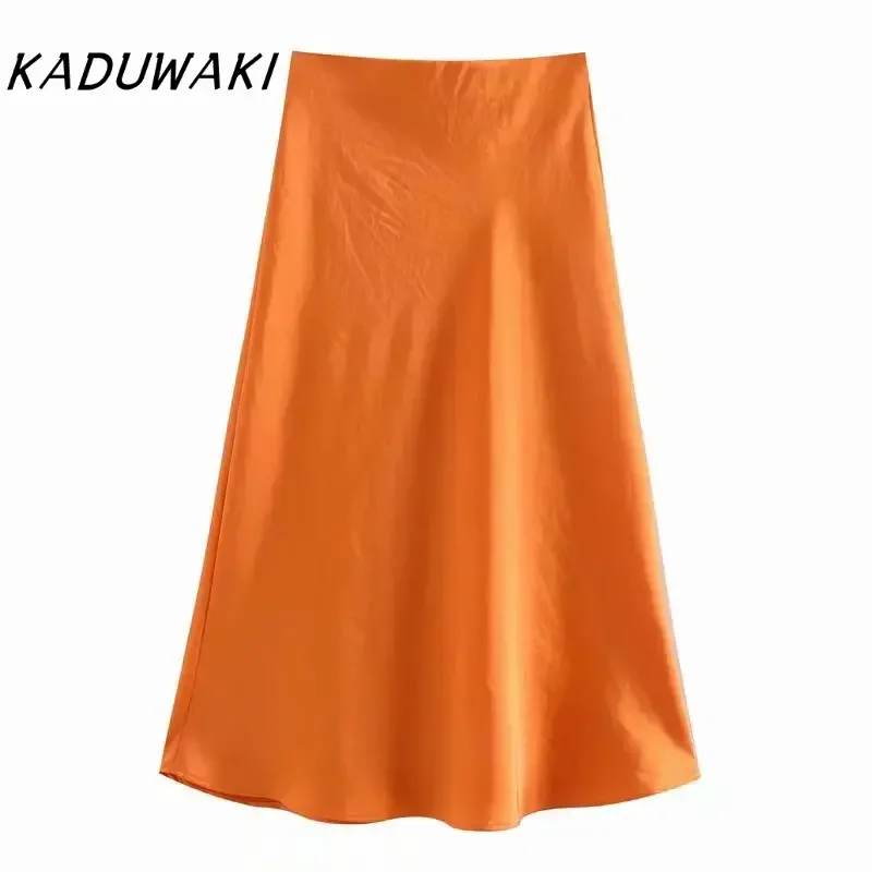 KADUWAKI Retro Thin Slim Elastic Waist Half-body Skirt Spring and Autumn Simple Versatile Solid Satin Half-body Skirt 니트 스커트
KADUWAKI Retro Thin Slim Elastic Waist Half-body Skirt Spring and Autumn Simple Versatile Solid Satin Half-body Skirt 니트 스커트