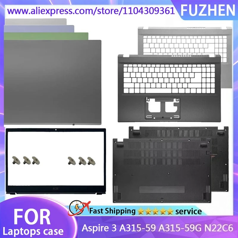 New Cover For Aspire 3 A315-59 A315-59G N22C6 LCD Rear Cover/Front Frame/Palm Pad/Bottom Cover/Top Cover/Plastic version
New Cover For Aspire 3 A315-59 A315-59G N22C6 LCD Rear Cover/Front Frame/Palm Pad/Bottom Cover/Top Cover/Plastic version
