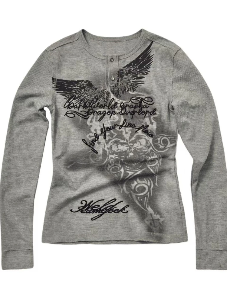 Autumn Japanese Vintage 2000s Tops Women Y2k Streetwear Printing Casual Slim T-shirts Long Sleeve Harajuku Grunge Clothes New
Autumn Japanese Vintage 2000s Tops Women Y2k Streetwear Printing Casual Slim T-shirts Long Sleeve Harajuku Grunge Clothes New