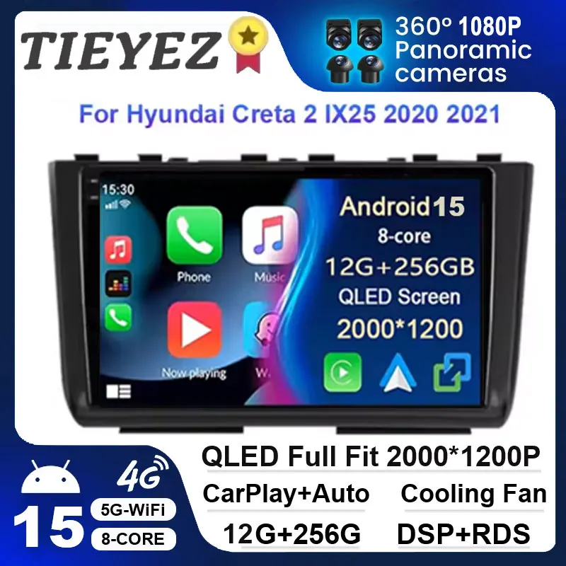 Автомобильное радио Android 15, для Hyundai Creta 2 II Ix25 2020-2021, беспроводная автомобильная мультимедийная стереосистема Carplay, GPS, 4G BT, навигационная система
Автомобильное радио Android 15, для Hyundai Creta 2 II Ix25 2020-2021, беспроводная автомобильная мультимедийная стереосистема Carplay, GPS, 4G BT, навигационная система