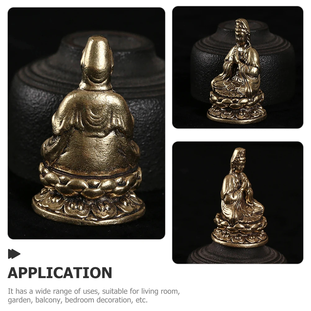 Style Brass Avalokitesvara Statue Small Buddha Decor For Home Bedroom Desktop Bodhisattva Ornament Retro
Style Brass Avalokitesvara Statue Small Buddha Decor For Home Bedroom Desktop Bodhisattva Ornament Retro