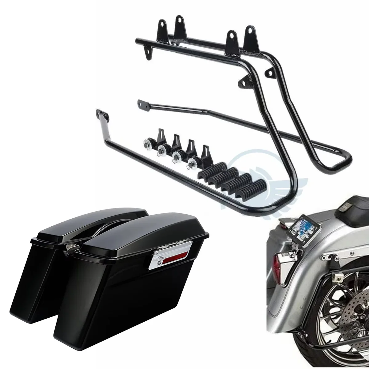 Hard ABS Saddle Side Bags Boxes Cases Saddlebags with Conversion Bracket For Harley Softail Fat boy 2014-2025 Motorcycle
Hard ABS Saddle Side Bags Boxes Cases Saddlebags with Conversion Bracket For Harley Softail Fat boy 2014-2025 Motorcycle