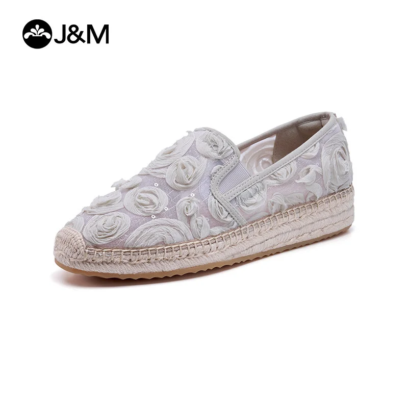 J&M Women Loafers Fashion 3cm Fisherman Shoes Summer Flower Breathable Espadrilles Rubber Slip on Casual Shoes Black Sneackers
J&M Women Loafers Fashion 3cm Fisherman Shoes Summer Flower Breathable Espadrilles Rubber Slip on Casual Shoes Black Sneackers