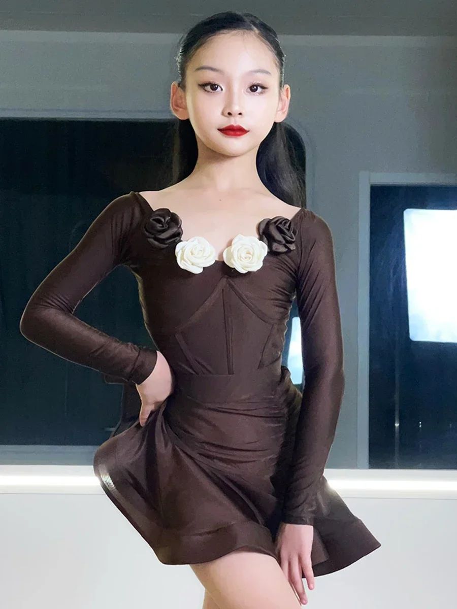 2023 New Kids Latin Dance Dress Girls Winter Practice Clothing Rumba Dance Performance Costume Ballroom Dance Dress DNV18619
2023 New Kids Latin Dance Dress Girls Winter Practice Clothing Rumba Dance Performance Costume Ballroom Dance Dress DNV18619
