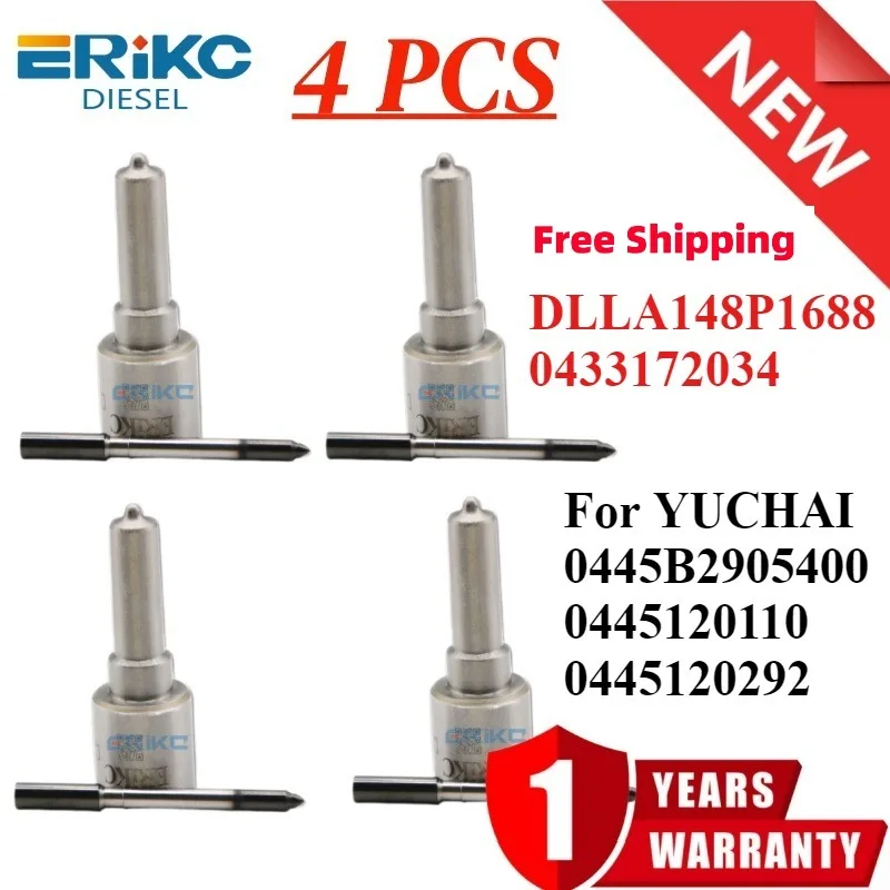 Nozzle Spray DLLA148P1688 0 433 172 034 Fuel Injector 0433172034 DLLA 148 P 1688 for YUCHAI 0445B2905400 0445120110 0445120292
Nozzle Spray DLLA148P1688 0 433 172 034 Fuel Injector 0433172034 DLLA 148 P 1688 for YUCHAI 0445B2905400 0445120110 0445120292