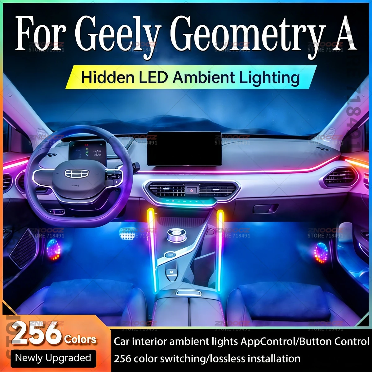 22in1 RGB Car Interior Acrylic Car Ambient Lights RGB Hidden Acrylic Strip Decoration Atmosphere Accessories For Geely GeometryA
22in1 RGB Car Interior Acrylic Car Ambient Lights RGB Hidden Acrylic Strip Decoration Atmosphere Accessories For Geely GeometryA