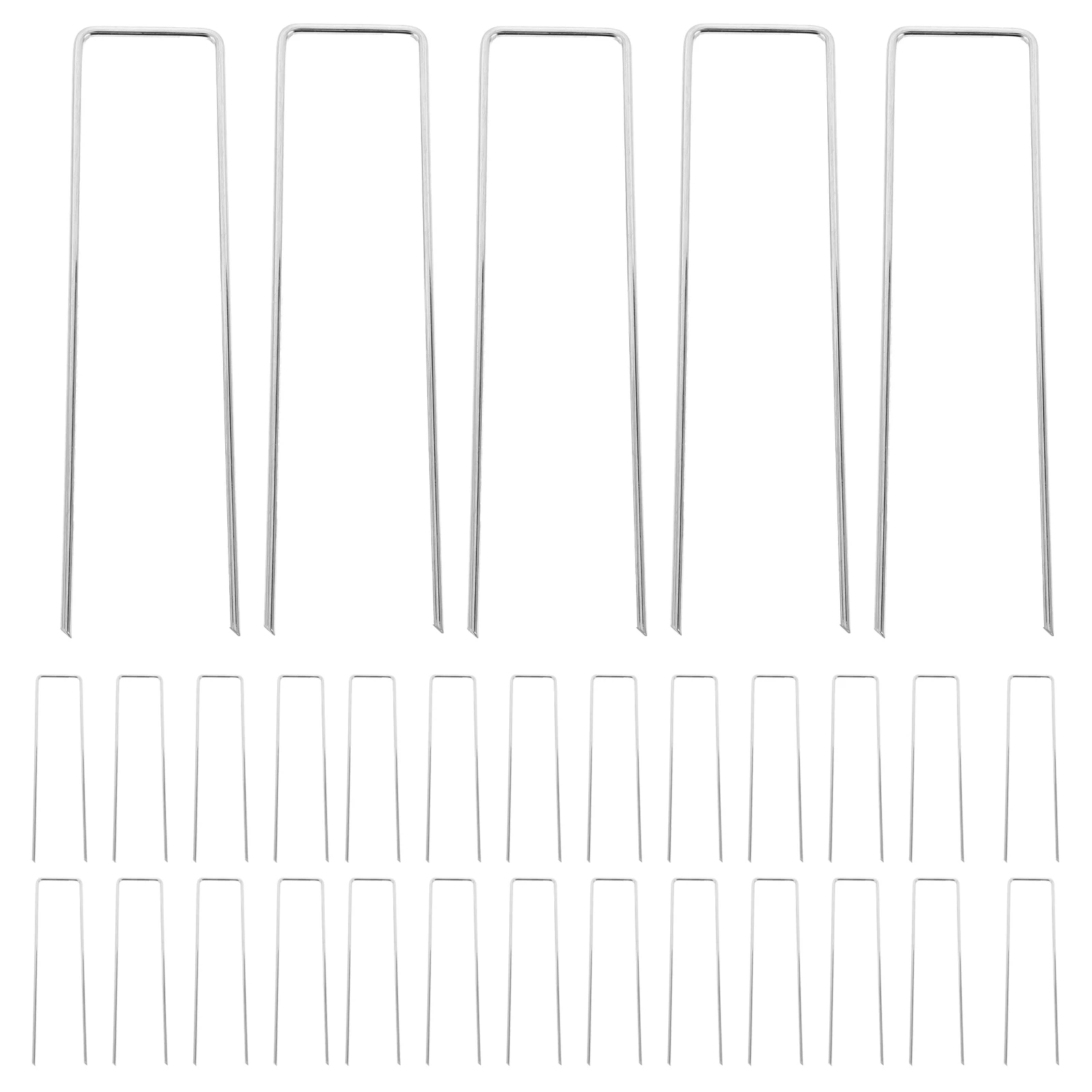 50pcs 6 Inch 11 Gauge Galvanized Heavy Duty Metal Garden Stakes Pegs For Landscape Sod Artificial Turf Outdoor Plant Securing
50pcs 6 Inch 11 Gauge Galvanized Heavy Duty Metal Garden Stakes Pegs For Landscape Sod Artificial Turf Outdoor Plant Securing