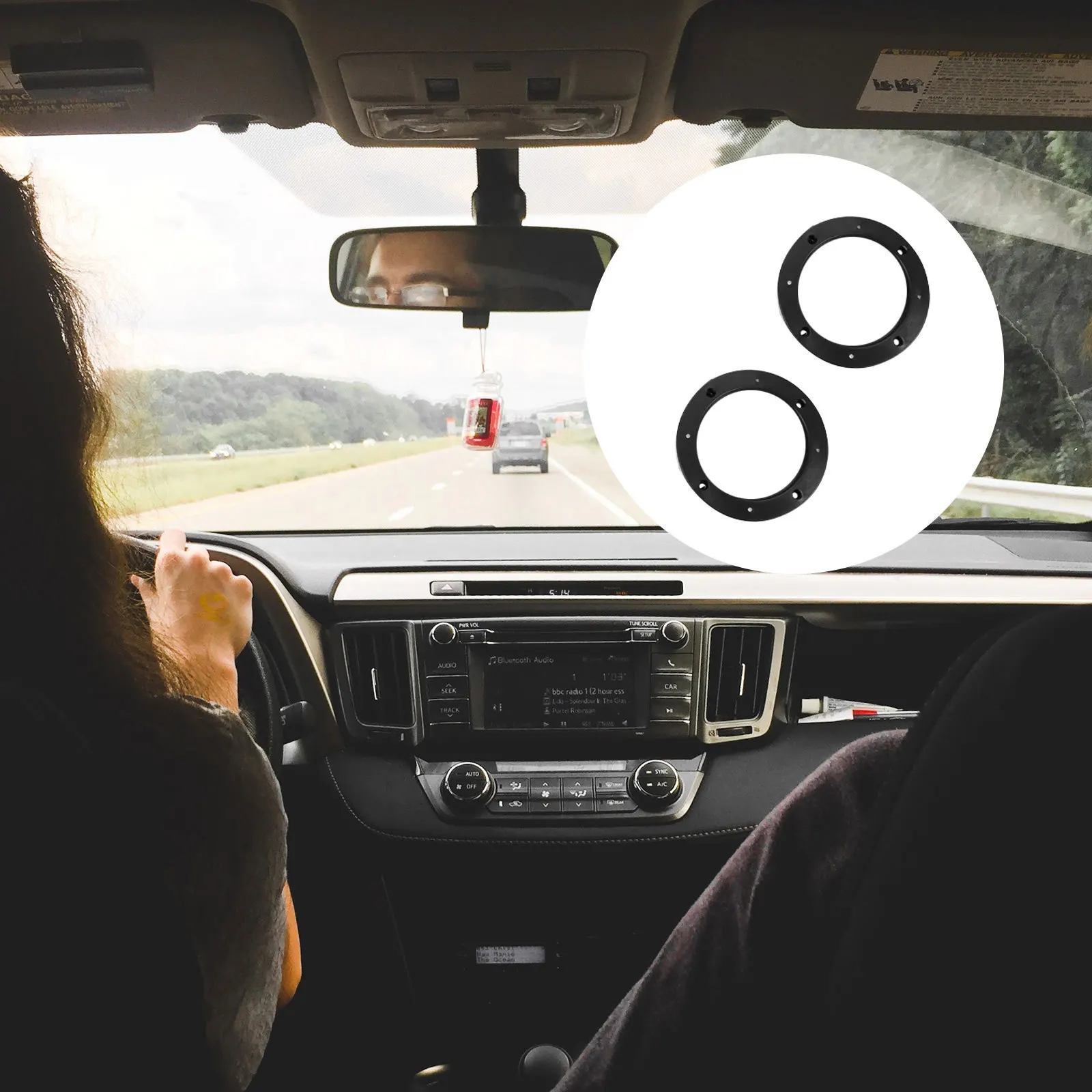 4Pairs Car Speaker Adapter Rings Heavy Duty ABS Construction Pre Cut Holes Fit Standard Speakers No Drilling Required
4Pairs Car Speaker Adapter Rings Heavy Duty ABS Construction Pre Cut Holes Fit Standard Speakers No Drilling Required
