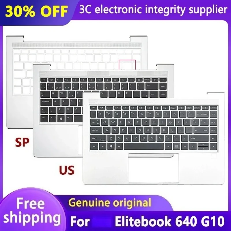 New Original US/SP Keyboard for Elitebook 640 G10 Laptop Palmrest Upper Cover with Backlit Top Case Replacement Spain English
New Original US/SP Keyboard for Elitebook 640 G10 Laptop Palmrest Upper Cover with Backlit Top Case Replacement Spain English