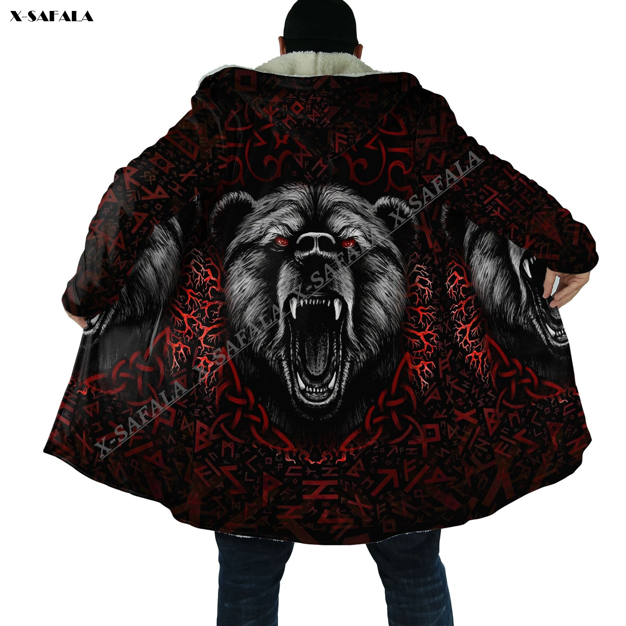 Bear Viking Tattoo 3D Printed Cloak Thick Winter Warm Hooded Blanket Coat Fleece Men Female Jacket Pullover
Bear Viking Tattoo 3D Printed Cloak Thick Winter Warm Hooded Blanket Coat Fleece Men Female Jacket Pullover