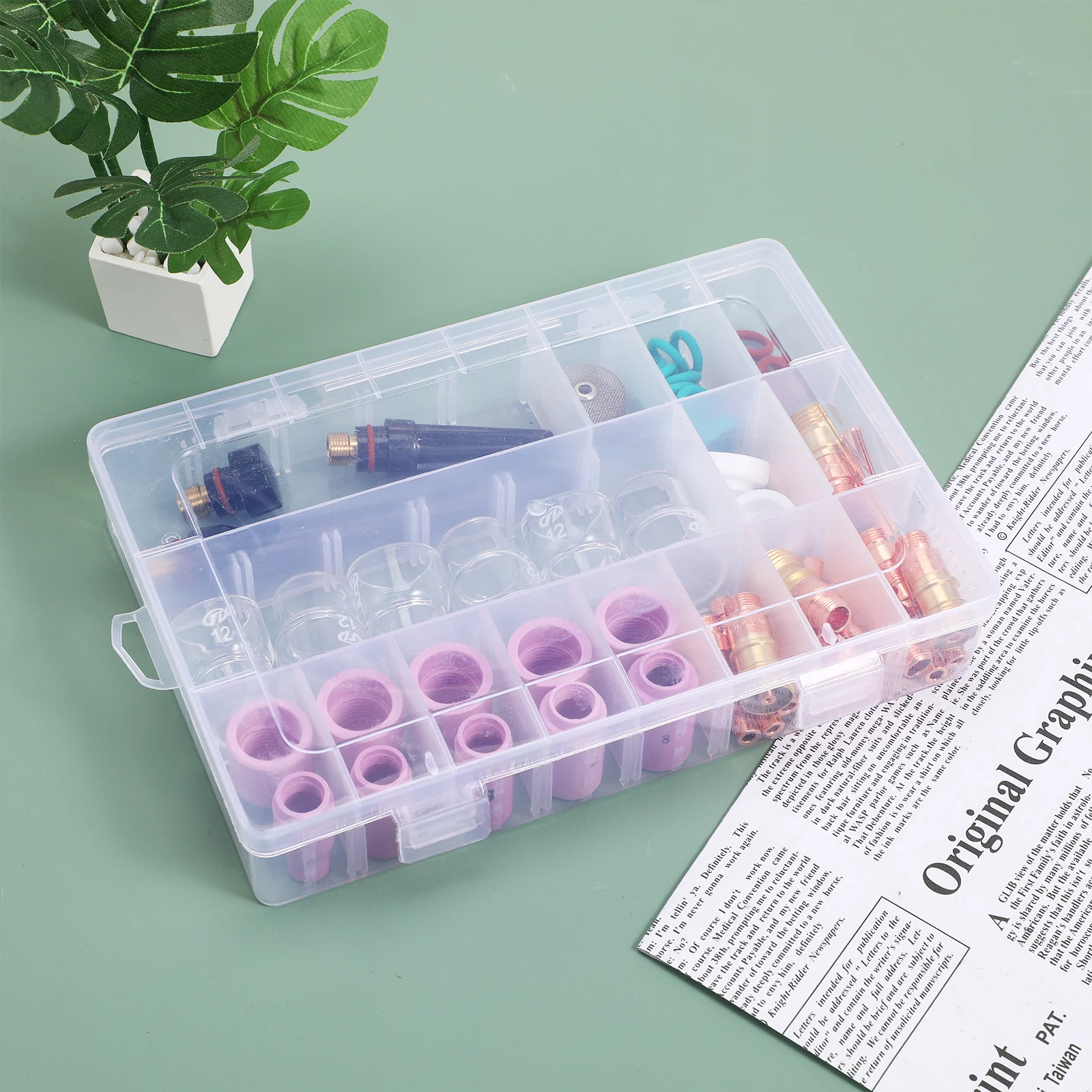 7 s Welding Consumable Parts Set Tig Torch Kit Gas Lens Cups Stubby Collets Gasket Mesh Screen Accessories Stainless Steel 
7 s Welding Consumable Parts Set Tig Torch Kit Gas Lens Cups Stubby Collets Gasket Mesh Screen Accessories Stainless Steel