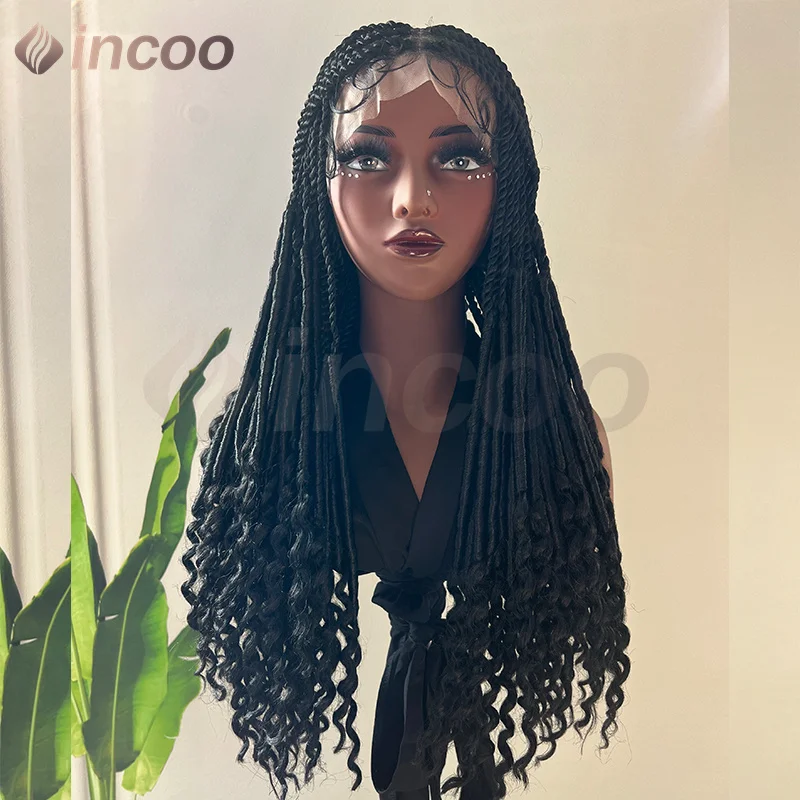 24 Inch Synthetic Lace Front Wig French Curly End Twist Braided Wigs for Black Woman Full Lace Front Braiding Hair Wig
24 Inch Synthetic Lace Front Wig French Curly End Twist Braided Wigs for Black Woman Full Lace Front Braiding Hair Wig
