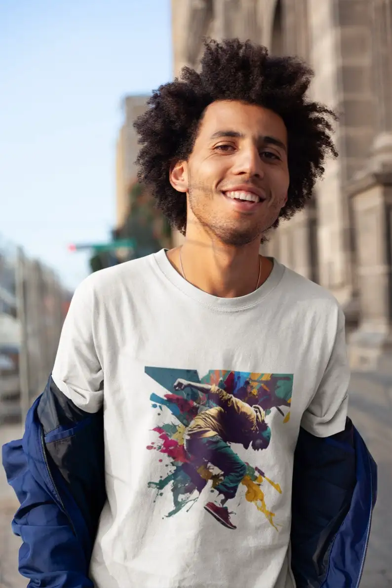 Breakdance t shirt dance tshirt Unisex Heavy Cotton Tee, retro style street dance ink splash design, great for night out or casu
Breakdance t shirt dance tshirt Unisex Heavy Cotton Tee, retro style street dance ink splash design, great for night out or casu