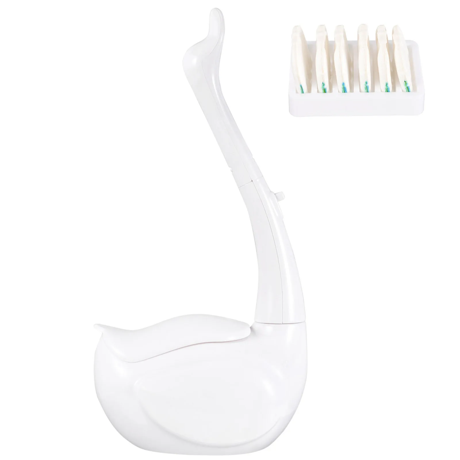 Swan Toilet Brush Holder Replacement Disposable Cleaning Pads Household Crevice Brush Deep Toilet Corner Cleaner
Swan Toilet Brush Holder Replacement Disposable Cleaning Pads Household Crevice Brush Deep Toilet Corner Cleaner