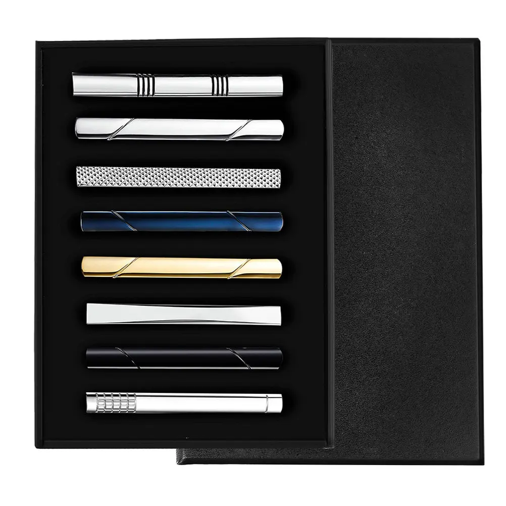 Набор из 8 модных зажимов для галстука: надежные медные клипсы для мужчин, для офиса и повседневного использования, украшение для галстука
Набор из 8 модных зажимов для галстука: надежные медные клипсы для мужчин, для офиса и повседневного использования, украшение для галстука