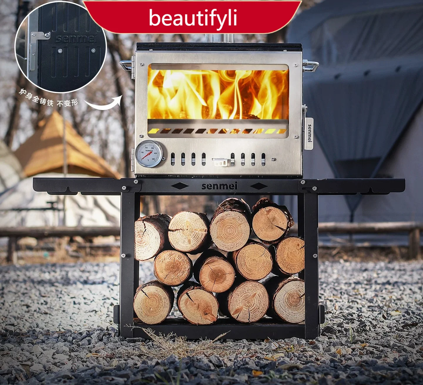 A38 Outdoor cast iron firewood stove portable firewood camping tent heating stove fireplace CHL09
A38 Outdoor cast iron firewood stove portable firewood camping tent heating stove fireplace CHL09