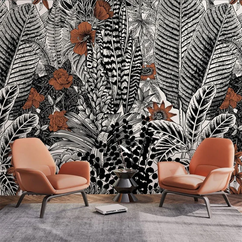 Custom Vintage Pattern Home Decor Wall Paper Living Room Bedroom Exotic Flowers and Plants Mural Wallpaper Papel De Parede 3d
Custom Vintage Pattern Home Decor Wall Paper Living Room Bedroom Exotic Flowers and Plants Mural Wallpaper Papel De Parede 3d