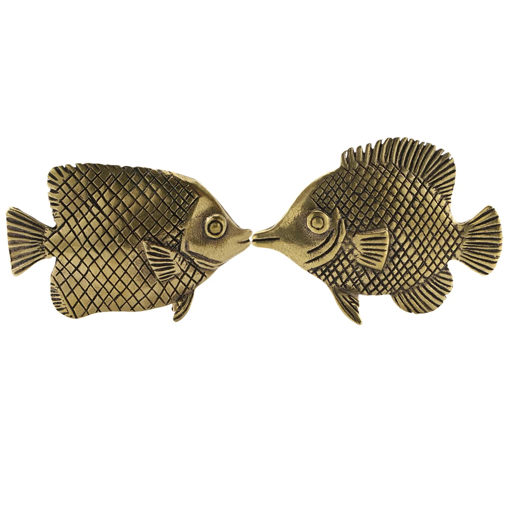 2 Pcs Ornamental Fish Tea Pet Copper Figurine Decor Sculpture Home Office Desk Retro Art Craft Gift Miniature Statue 
2 Pcs Ornamental Fish Tea Pet Copper Figurine Decor Sculpture Home Office Desk Retro Art Craft Gift Miniature Statue