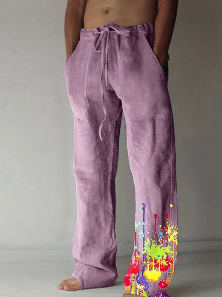 Summer Men's Loose Breathable Large Size Straight Leg Pants Adjustable Drawstring Solid Color Comfortable Casual Pants
Summer Men's Loose Breathable Large Size Straight Leg Pants Adjustable Drawstring Solid Color Comfortable Casual Pants