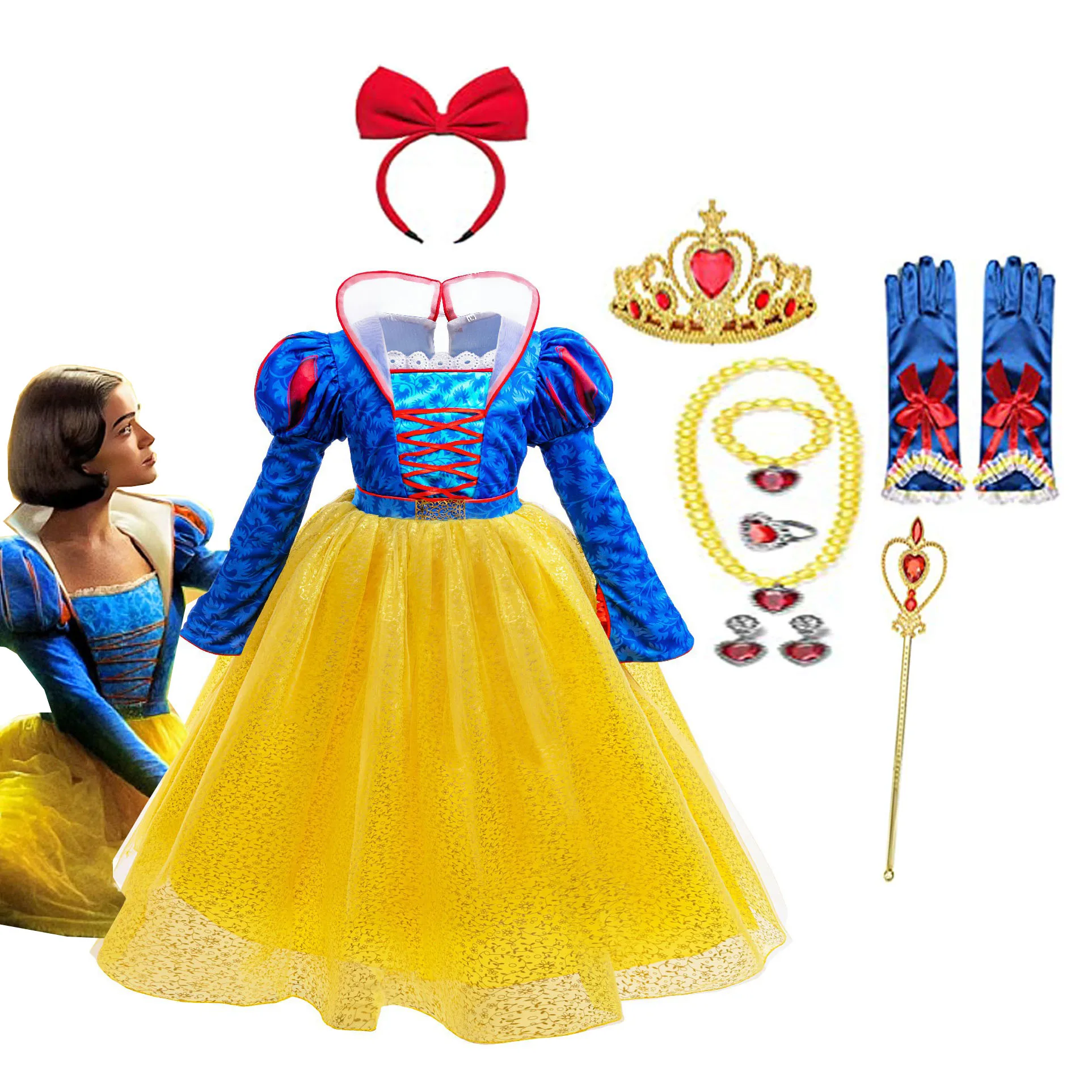 Little Girls 2025 New Movie Princess Snow White Birthday Party Cosplay Halloween Easter Dress Girls Holiday Party Dress
Little Girls 2025 New Movie Princess Snow White Birthday Party Cosplay Halloween Easter Dress Girls Holiday Party Dress