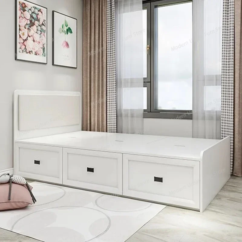 Drawers Storage Modern Bed Bedroom Simple Sleeping Cot Double Bed Human Floor White Muebles Para Dormitorio Nordic Furniture
Drawers Storage Modern Bed Bedroom Simple Sleeping Cot Double Bed Human Floor White Muebles Para Dormitorio Nordic Furniture