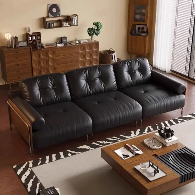 Cloud sofa leather small apartment living room three people straight row tofu blocks
Cloud sofa leather small apartment living room three people straight row tofu blocks