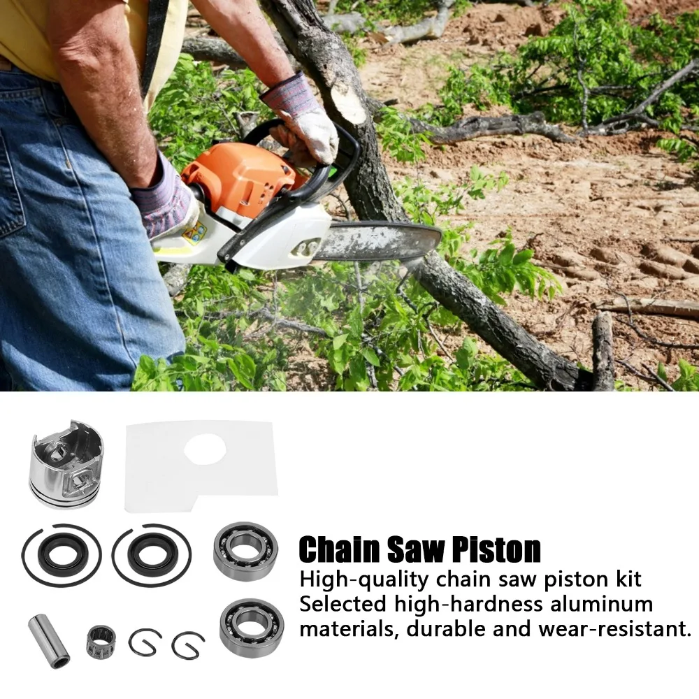 Silver Engine Piston Kit Aluminum Compact Generator Piston Assembly Kit Round Easy to Install for Stihl MS180 MS 180 018
Silver Engine Piston Kit Aluminum Compact Generator Piston Assembly Kit Round Easy to Install for Stihl MS180 MS 180 018