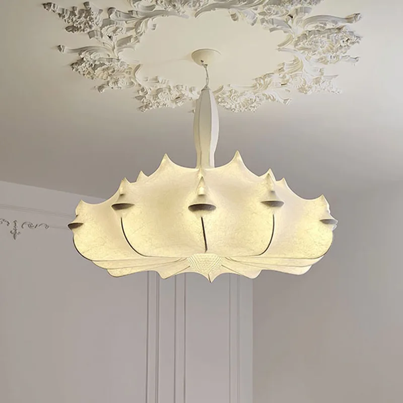 French Cream Style Living Room Silk Pendant Lights Wabi Sabi Retro Restaurant Homestay Cafe Bedroom LED Hanging Lamps Fixtures
French Cream Style Living Room Silk Pendant Lights Wabi Sabi Retro Restaurant Homestay Cafe Bedroom LED Hanging Lamps Fixtures