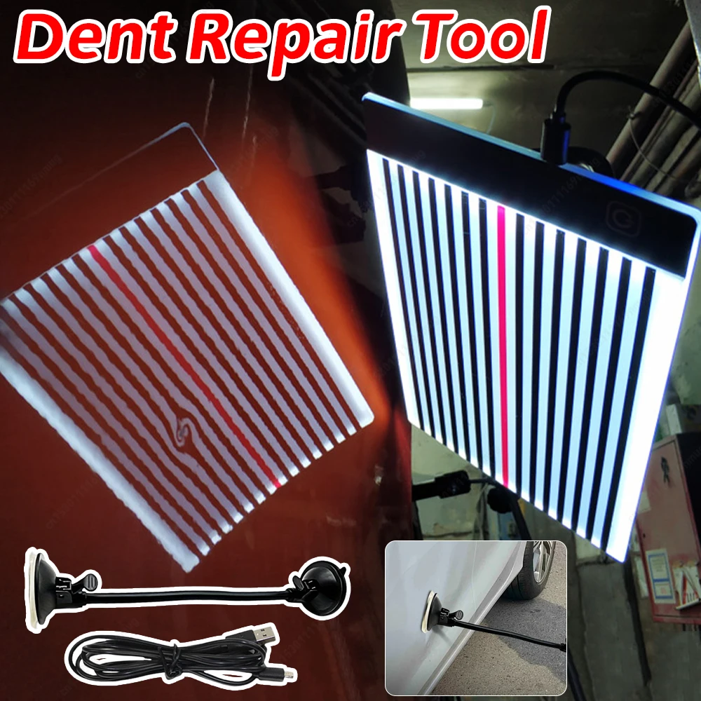 LED Reflector Line Board Light Car Body Dent Detector Paintless Dent Removal Checking Line Board Light for Car Depression Repair