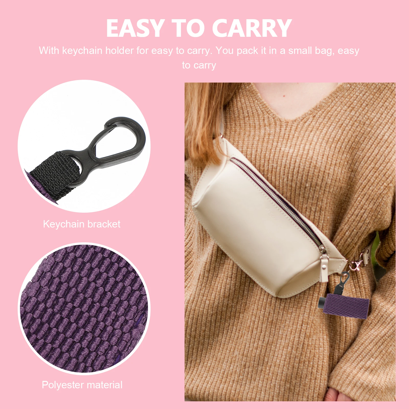 4 Pcs Lipstick Protector Keychain Polyester Lightweight Portable Lip Balm Case Travel Outdoor Small Bag Daily Use
4 Pcs Lipstick Protector Keychain Polyester Lightweight Portable Lip Balm Case Travel Outdoor Small Bag Daily Use