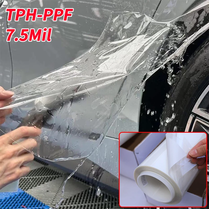 7,5 мил TPH прозрачная PPF автомобильная виниловая пленка, устойчивая к царапинам наклейка, ремонтные аксессуары, защитная пленка для автомобильной краски
7,5 мил TPH прозрачная PPF автомобильная виниловая пленка, устойчивая к царапинам наклейка, ремонтные аксессуары, защитная пленка для автомобильной краски
