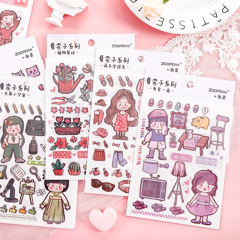 4 sheets/pack Japanese Washi Paper Stickers Xia Nai Zi Series Cute Cartoon Hand Book Diary Decorative Stickers
4 sheets/pack Japanese Washi Paper Stickers Xia Nai Zi Series Cute Cartoon Hand Book Diary Decorative Stickers