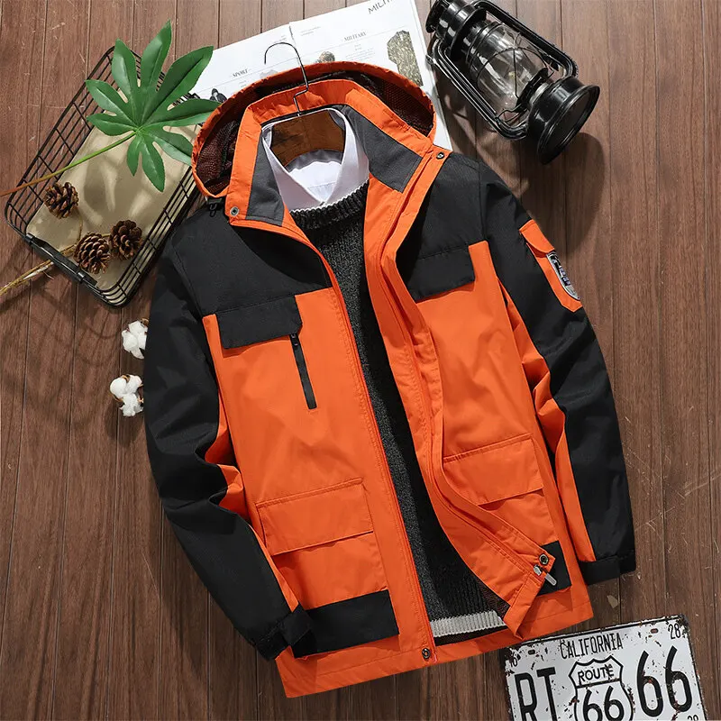 Spring Autumn Outdoor Coat Windproof Mountaineering Suit Men's Waterproof Jacket Single Layer Trendy Brand Lightweight Jackets
Spring Autumn Outdoor Coat Windproof Mountaineering Suit Men's Waterproof Jacket Single Layer Trendy Brand Lightweight Jackets