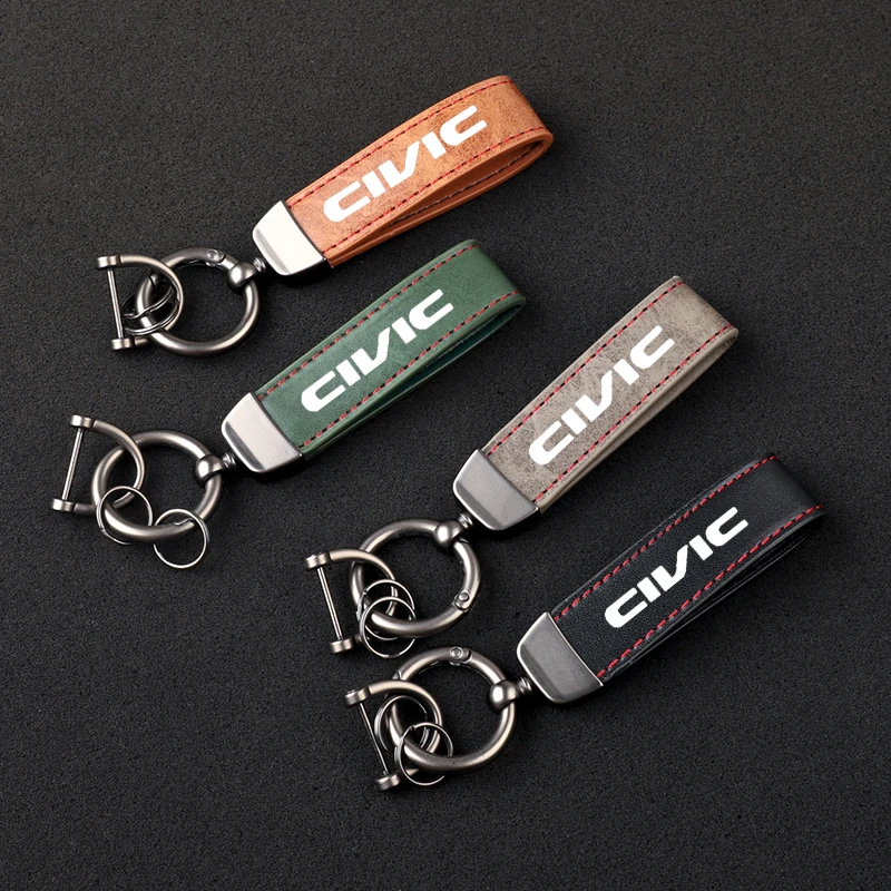 High-Grade Leather Car KeyChain 360 Degree Rotating Horseshoe Key Rings For Honda CIVIC Car KeyChain Car Accessories
High-Grade Leather Car KeyChain 360 Degree Rotating Horseshoe Key Rings For Honda CIVIC Car KeyChain Car Accessories