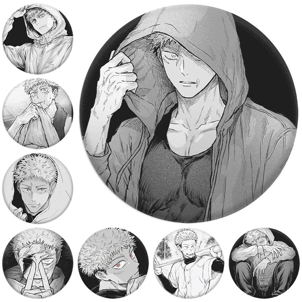 58mm Anime Jujutsu Kaisen Itadori Yuji Cosplay COSTUME Badge Pin SPTE Tinplate Brooch Prop Gift
58mm Anime Jujutsu Kaisen Itadori Yuji Cosplay COSTUME Badge Pin SPTE Tinplate Brooch Prop Gift