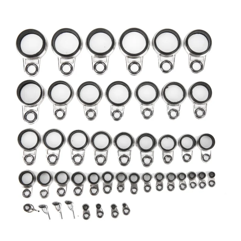 45 In 1 Set Universal Rock Casting Tackle Fishing Rod Guides Line Rings Top Tips
45 In 1 Set Universal Rock Casting Tackle Fishing Rod Guides Line Rings Top Tips