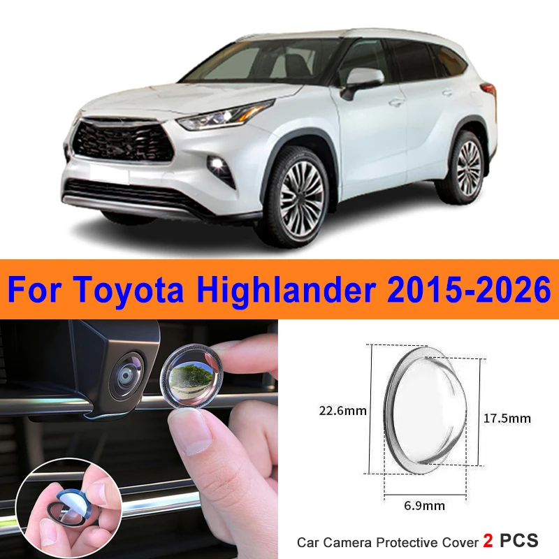 360 Reverse Image Car Camera Cover Anti-Scratch PC Lens Protector Stickers For Toyota Highlander 2015-2026 2Pcs
360 Reverse Image Car Camera Cover Anti-Scratch PC Lens Protector Stickers For Toyota Highlander 2015-2026 2Pcs