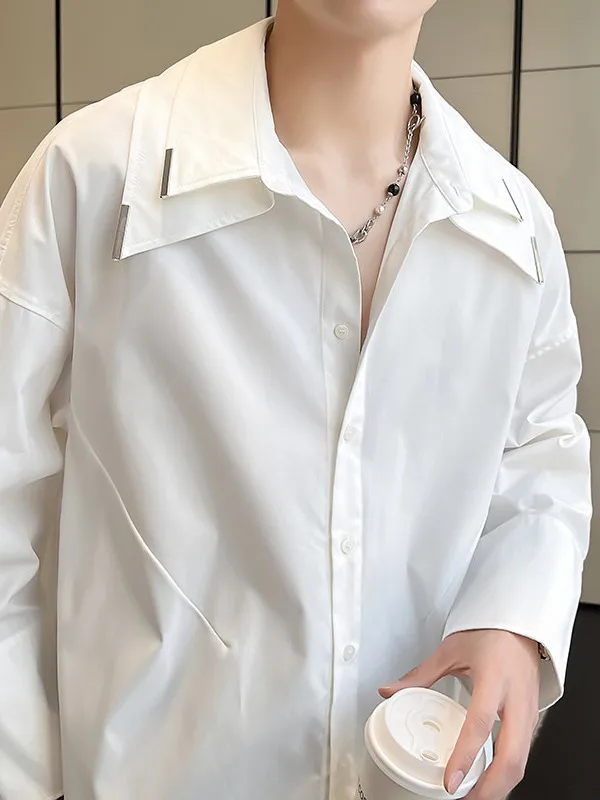 Spring Summer Men's Casual Long Sve irt Double Collar Design Detachable Lightweight Luxury Korean Version ex Polyest...
Spring Summer Men's Casual Long Sve irt Double Collar Design Detachable Lightweight Luxury Korean Version ex Polyest...