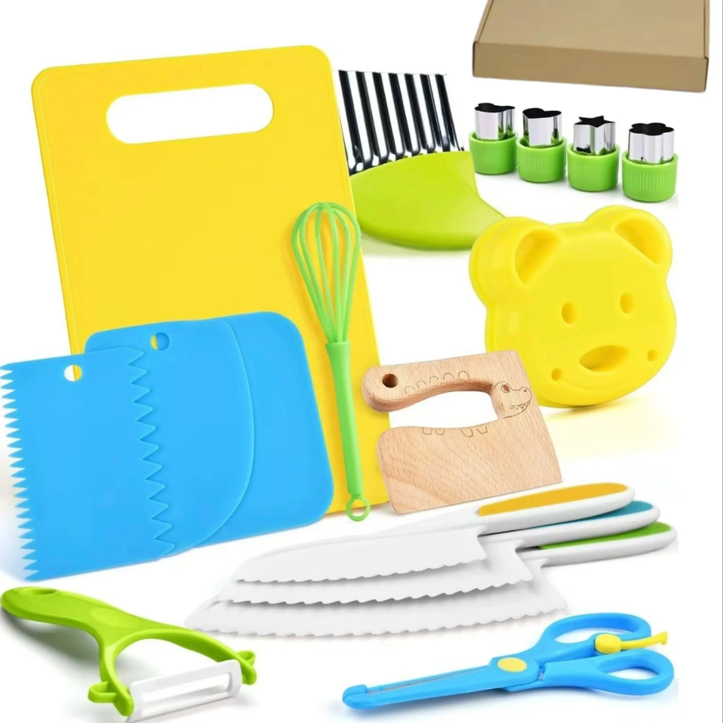 17pcs Children's Cooking Set Montessori Kitchen Tools Safe Knife for Ages 2-8 Real Cooking Kit for Kids
17pcs Children's Cooking Set Montessori Kitchen Tools Safe Knife for Ages 2-8 Real Cooking Kit for Kids