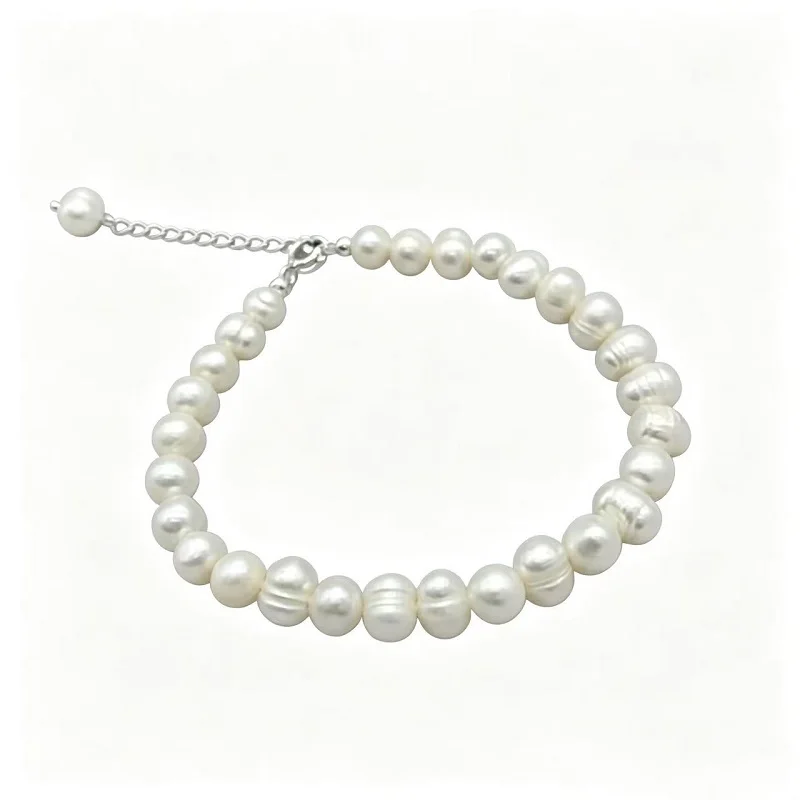 6-7mm Pearl Bracelet For Women Natural Freshwater Pearl 925 Sterling Silver Strand Bracelets
6-7mm Pearl Bracelet For Women Natural Freshwater Pearl 925 Sterling Silver Strand Bracelets