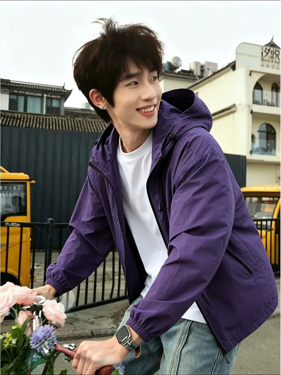 Outdoor Cycling Sun Protection Clothing Thin Quick Dry Fleece Windbreaker Jacket for Men And Women Summer Purple Plum Upf50
Outdoor Cycling Sun Protection Clothing Thin Quick Dry Fleece Windbreaker Jacket for Men And Women Summer Purple Plum Upf50