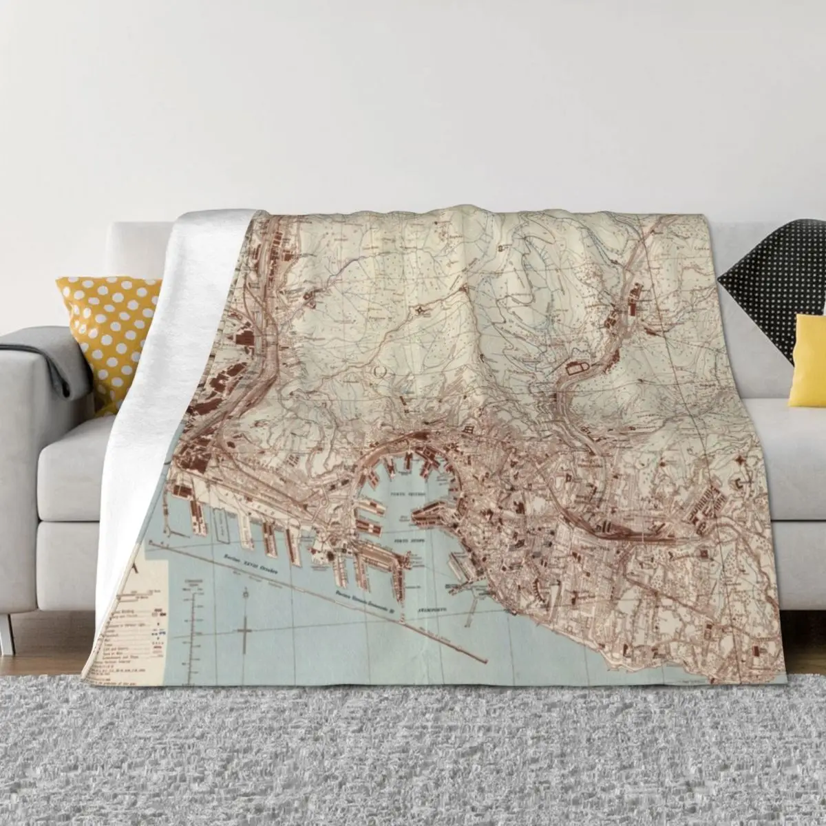 Vintage Genoa Italy Map (1943) Throw Blanket Luxury Designer Sofa Retros Furrys Blankets
Vintage Genoa Italy Map (1943) Throw Blanket Luxury Designer Sofa Retros Furrys Blankets